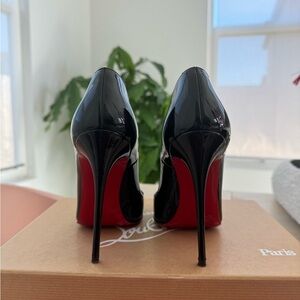 CHRISTIAN LOUBOUTIN SO KATE 120 PATENT BLACK BK01
